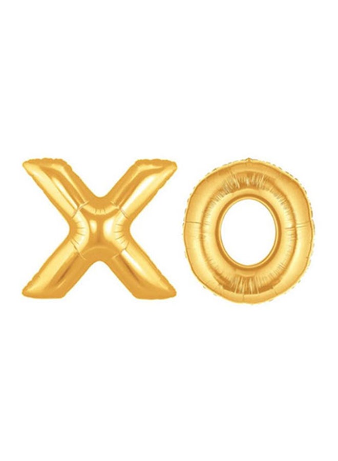 ذا بارتي بوبير بالون من القصدير على شكل حرفين XO 40بوصة 