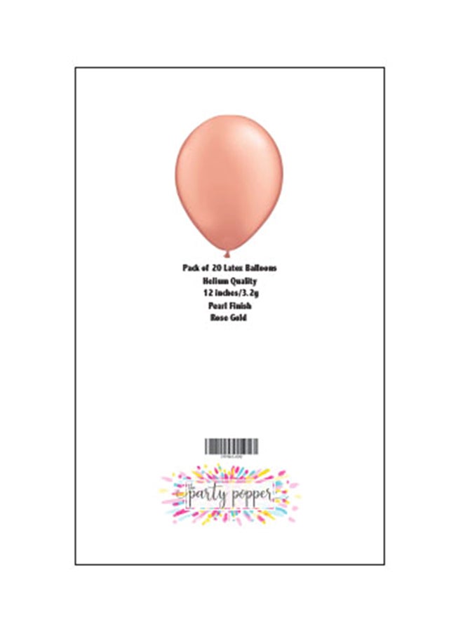 ذا بارتي بوبير طقم بالونات هيليوم من 20 قطعة 12بوصة - Image 2