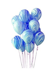 ThePartyPopper 10-Piece Marble Agate Party Balloon Set 12inch 