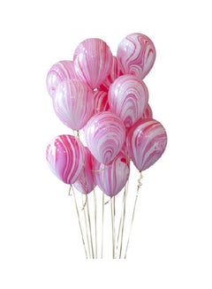 ThePartyPopper 10-Piece Marble Agate Balloons 12inch 