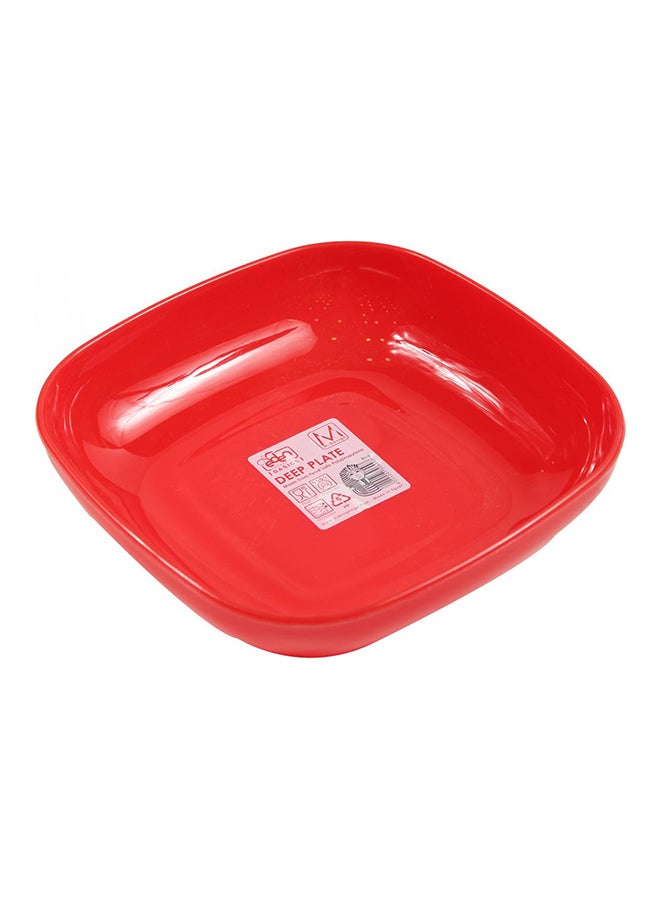 m-design - Eden Basics Deep Plate Red 21cm - Image 1