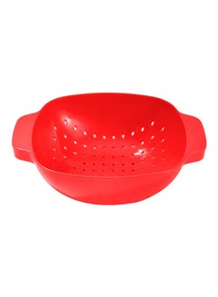 Plastic Colander Red