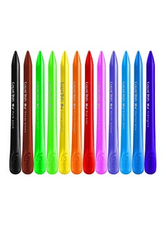 Maped 12-Piece Plastic Crayons Set Multicolour  - Image 1