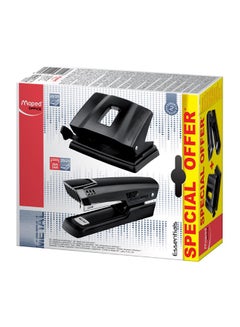 Maped Stapler Punch Set Black 