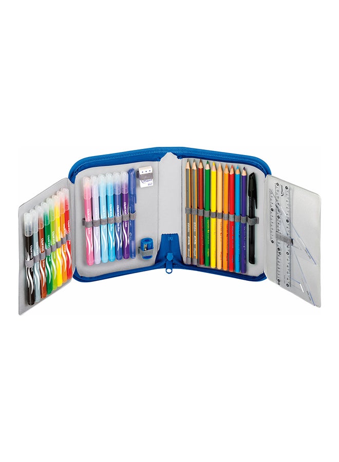 مابد طقم مكون من علبة أقلام رصاص بتصميم الأدغال مع ملحقات متعدد الألوان - Image 1