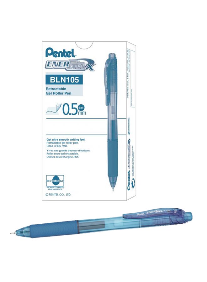 12-Piece Energel Gel Pen Set Blue