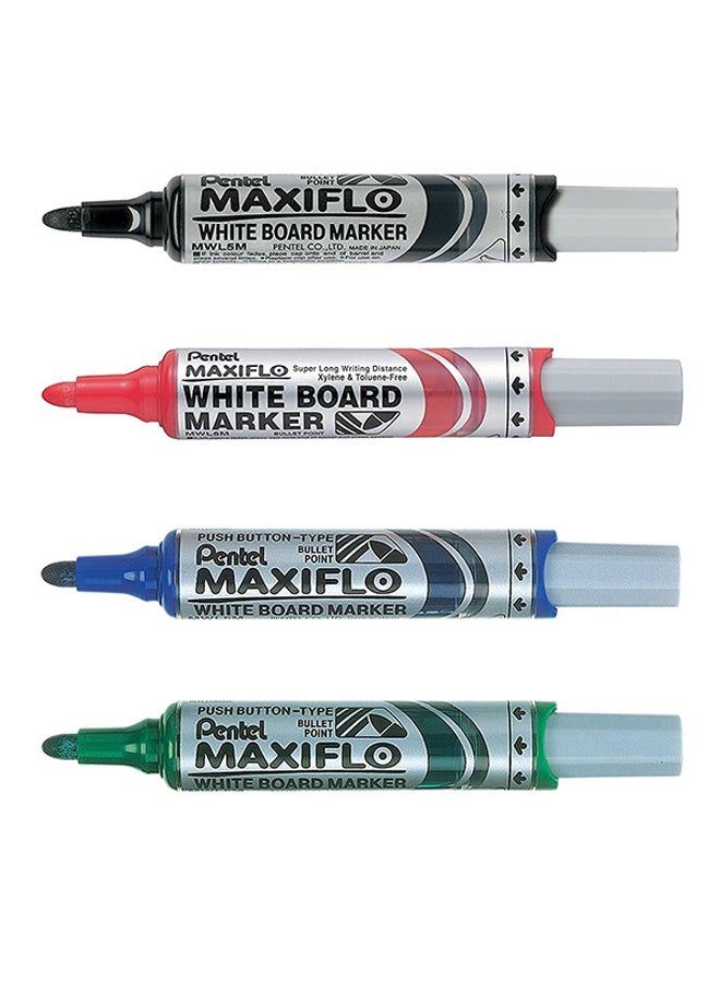 مجموعة أقلام ماركر ماكسيفلو 4 قطع متعدد الألوان