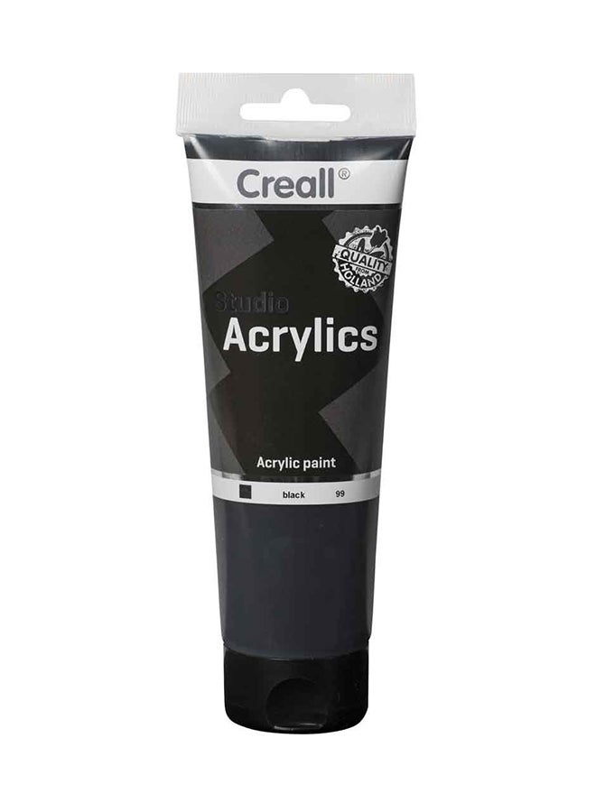 Studio Acrylic Colour Tube 250ml Black