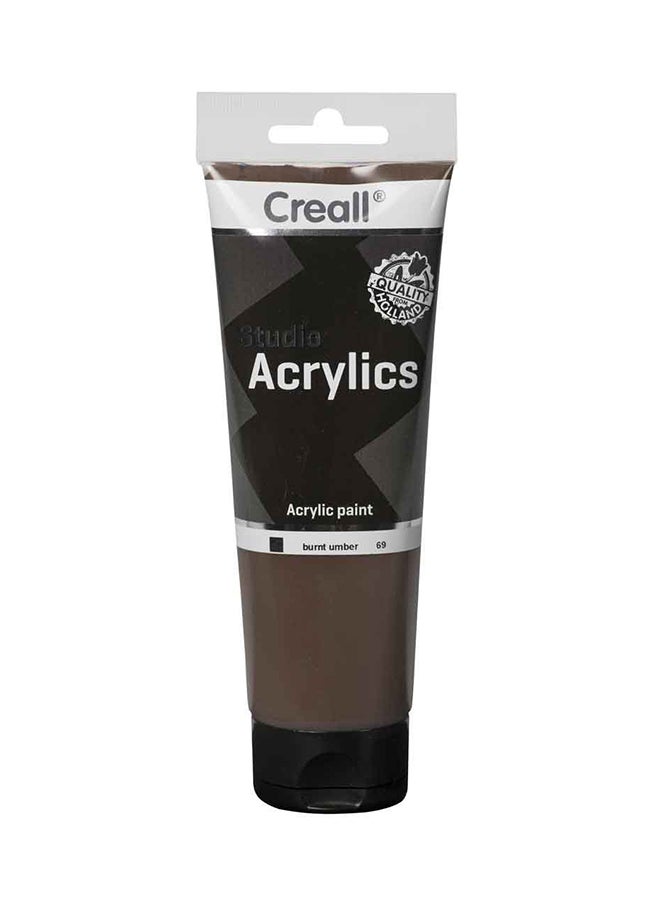 Studio Acrylic Color Tube Burnt Umber