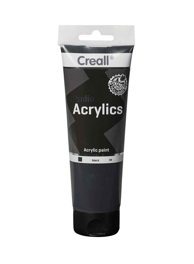 Studio Acrylic Colour Tube 120ml Black