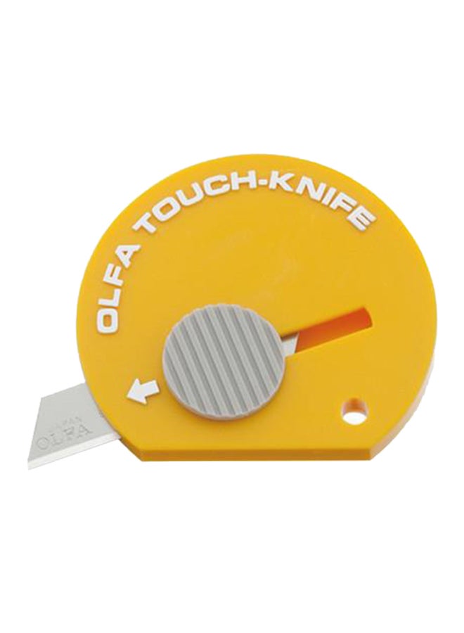 OLFA Touch Utility Pocket Knife Yellow 