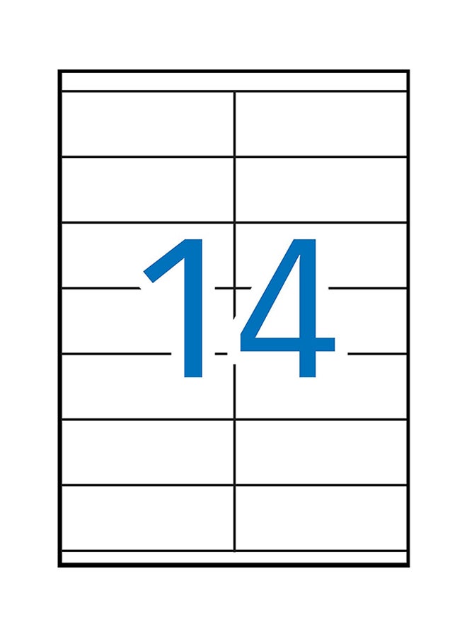 Formtec 100-Sheets Label Per Sheet Box (14 Labels Per Sheet) - Image 2