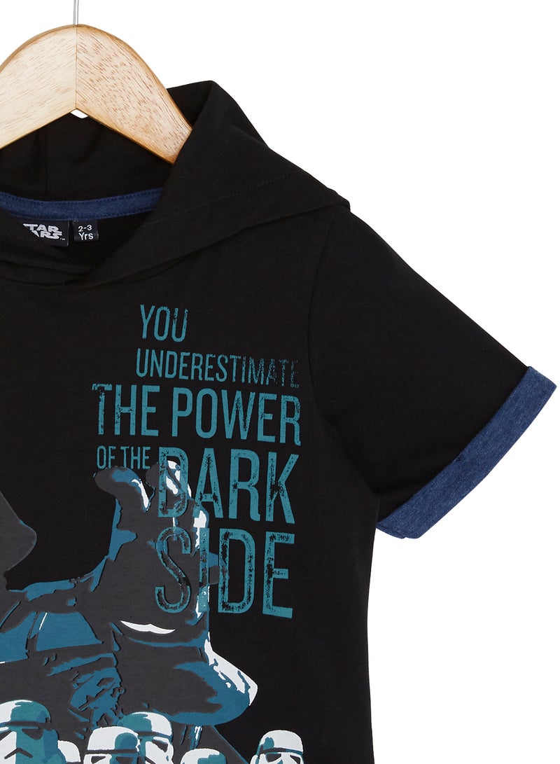 Iconic Star Wars Print T-Shirt Black  - Image 3
