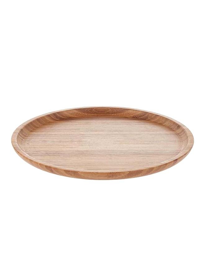 Liying Round Serving Plate Beige 20x20x2.5centimeter - Image 2