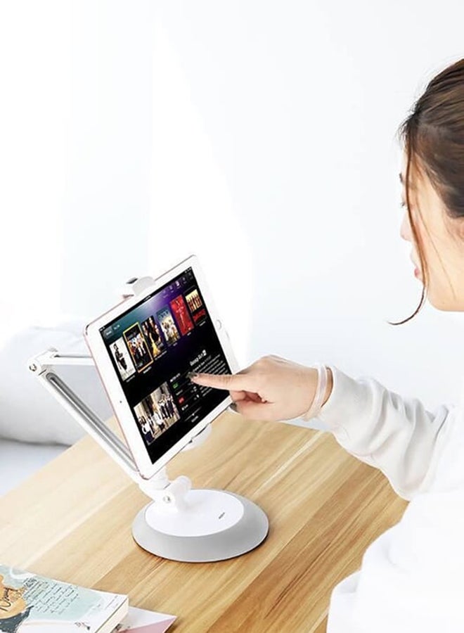 Rock Universal Adjustable Stand for Smartphones/Tablets White  - Image 4