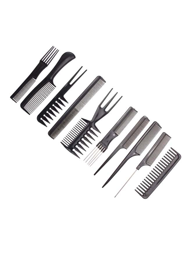 Umiwin 10-Piece Fashion Hair Comb Set Black