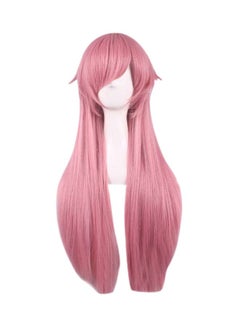 Cosplay Wavy Hair Gradient Mix Color Natural-Looking  Wig Pink 80centimeter - v1545301367/N19917161A_1