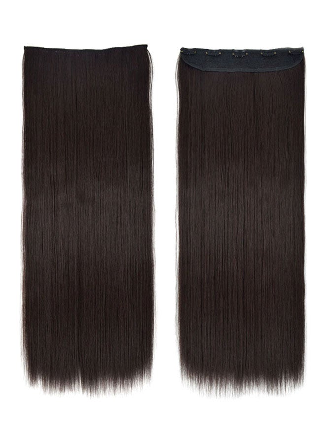 Umiwin One Piece Elegant Lace Straight Hair Wig Black 60cm 