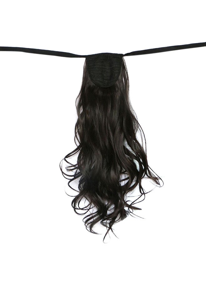 Umiwin - Wavy Hair Natural-looking Lace Wig Black 50centimeter - Image 1