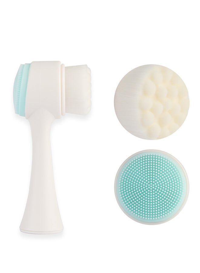 Sharpdo Silicone Facial Cleansing Brush White/Blue - Image 3