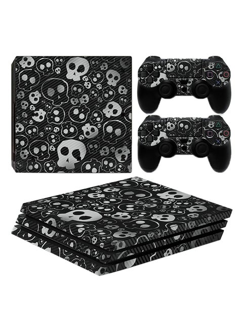 Skull Print Skins For PlayStation 4 Pro Console And Controller