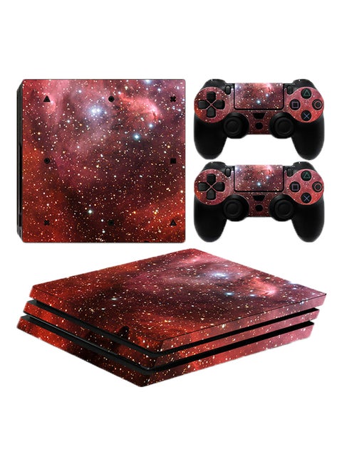 Galaxy Print Skin For PlayStation 4 Pro Console And Controller