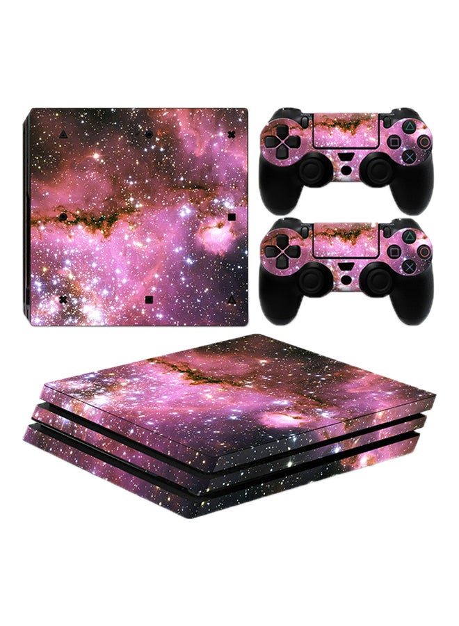 DATA FROG Galaxy Print Skin For PlayStation 4 Pro Console And Controller