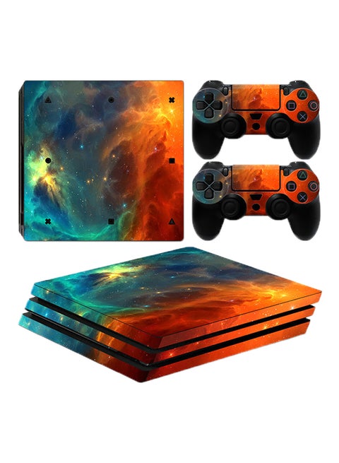 Galaxy Print Skin For PlayStation 4 Pro Console And Controller