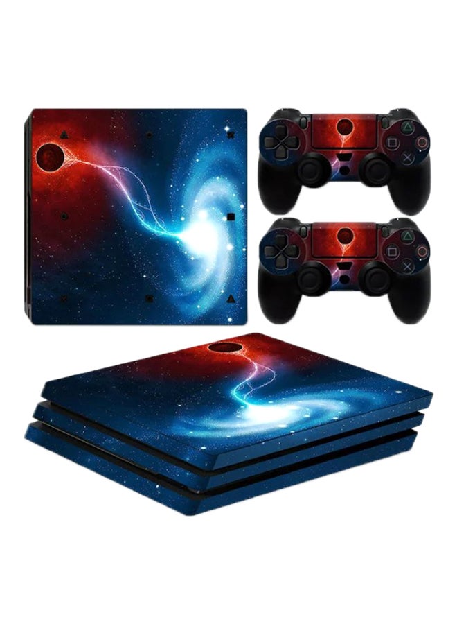 DATA FROG - Galaxy Print Skin For PlayStation 4 Pro Console And Controller - Image 1