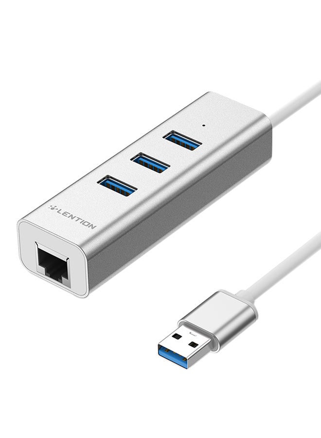 لينشن موزع USB Type-C للكمبيوتر المحمول فضي - Image 1