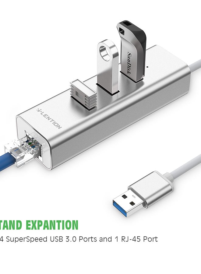 لينشن موزع USB Type-C للكمبيوتر المحمول فضي - Image 2