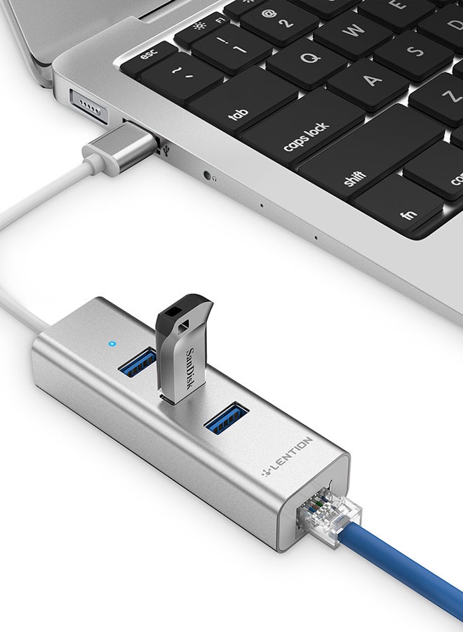 لينشن موزع USB Type-C للكمبيوتر المحمول فضي - Image 3