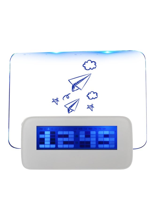 Generic - LED Digital Alarm Clock With Message Board White - Image 1