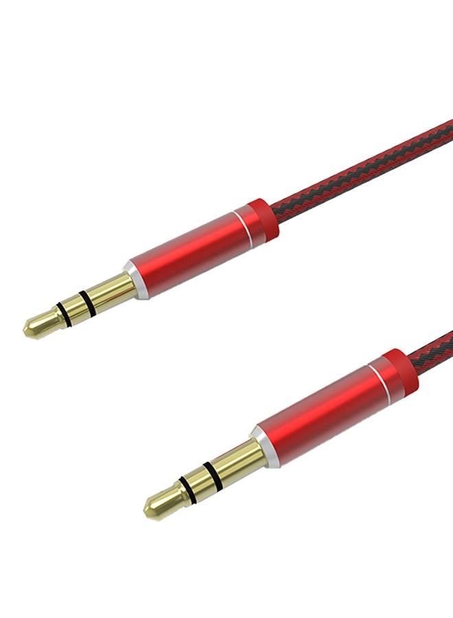 LDNIO 3.5mm Aux Audio Cable Red  - Image 1