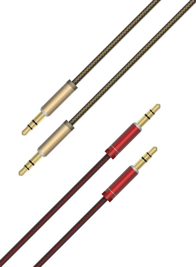 LDNIO 3.5mm Aux Audio Cable Red  - Image 2
