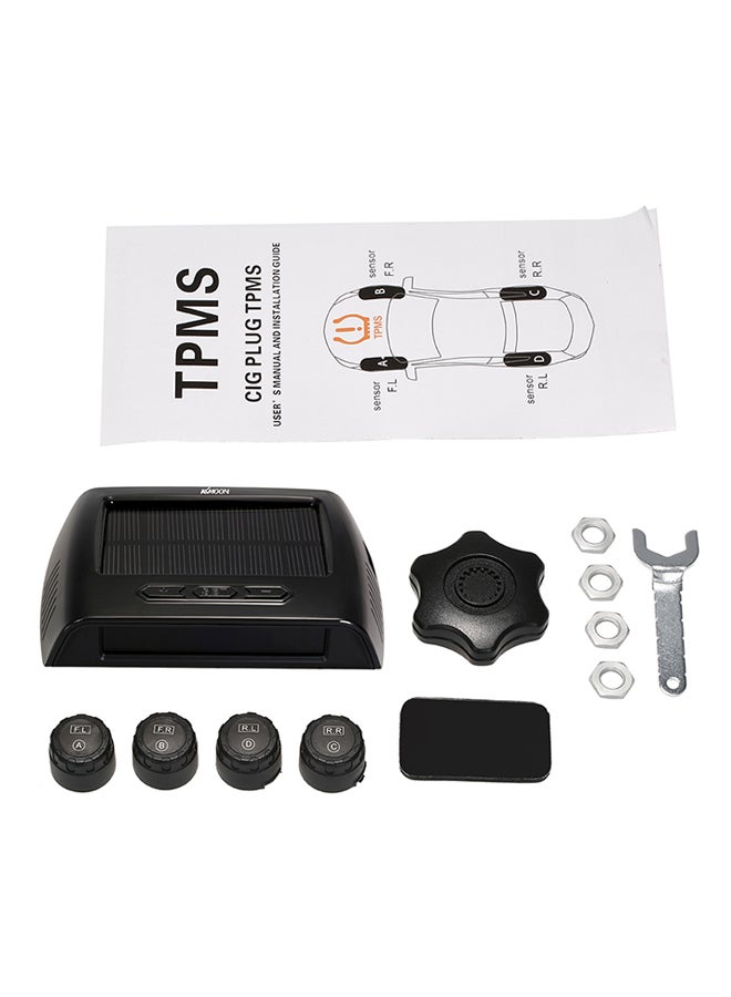 KKmoon TPMS Wireless Real-time Tire Pressure Monitoring System with Clear LCD Display & 4 External Sensors  - Image 1