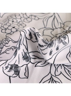 WEISDIN 3-Piece King Size Floral Bedding Set Cotton Multicolour 220x240cm  - Image 3