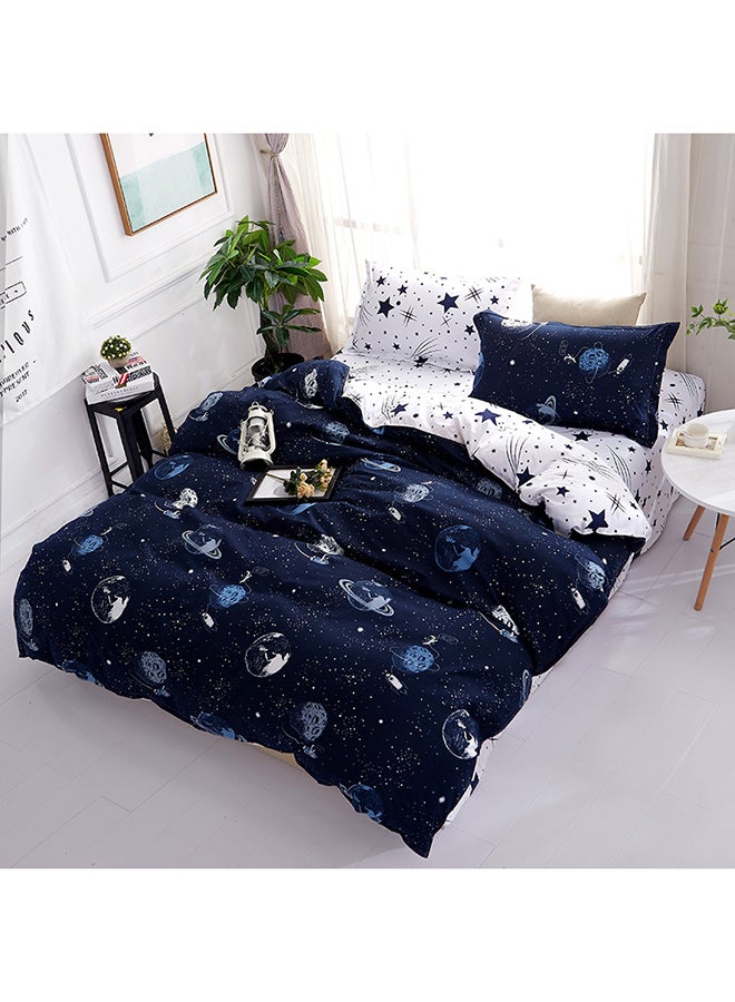WEISDIN - 3-Piece King Size Printed Bedding Set Cotton Multicolour 220x240cm - Image 1