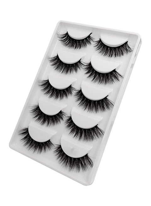 5-Pair 3D False Long Lasting Eyelashes G604