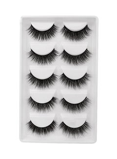 SHIDISHANGPIN 5-Pair 3D False Eyelashes G601  - Image 1
