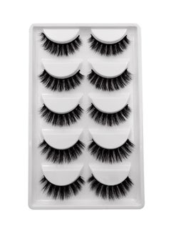 SHIDISHANGPIN 5-Pair 3D False Eyelashes G600  - Image 1