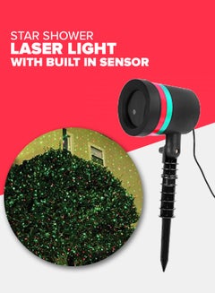 Cyber Laser Light Star Shower With Built In Sensor Black/Blue/Pink  - Image 1