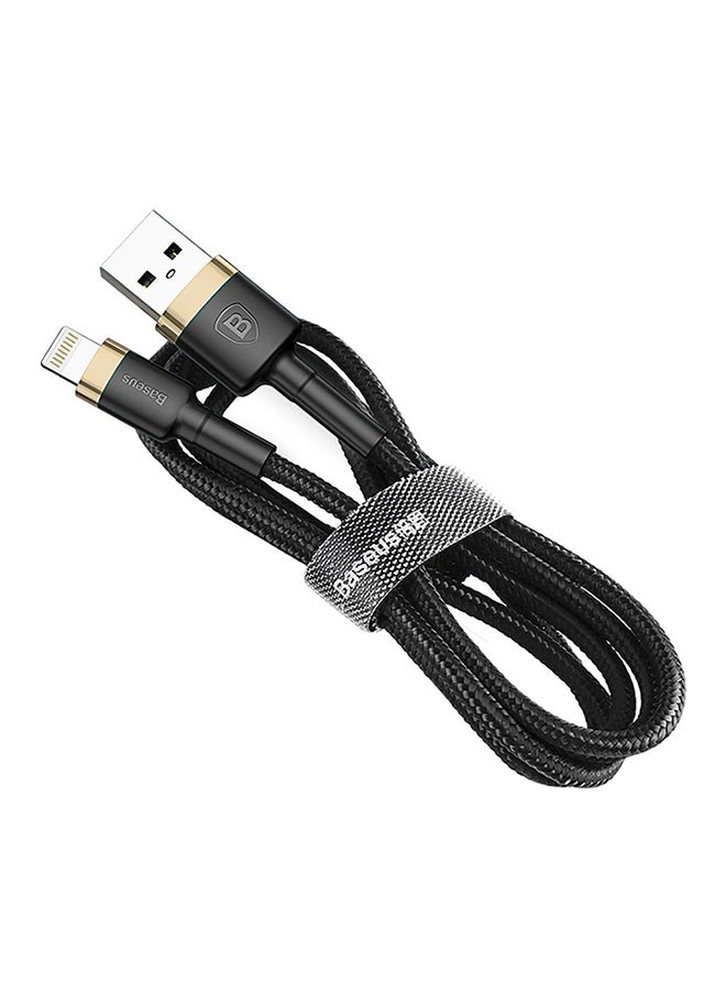 Baseus Cafule USB Data Sync Charging Cable For Apple iPhone Black/Gold
