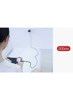 Baseus USB C Cable 2A Fast Charging Cable Nylon Braided Cafule Series - 2M USB Type C Charger Compatible for Samsung S21 S20 S9 Note 20 10 Huawei P30 P20 Lite Mate 20 Pro P20 LG G5 G6 Xiaomi Mi 11 Ultra A2 etc. Black/Red  - Image 3