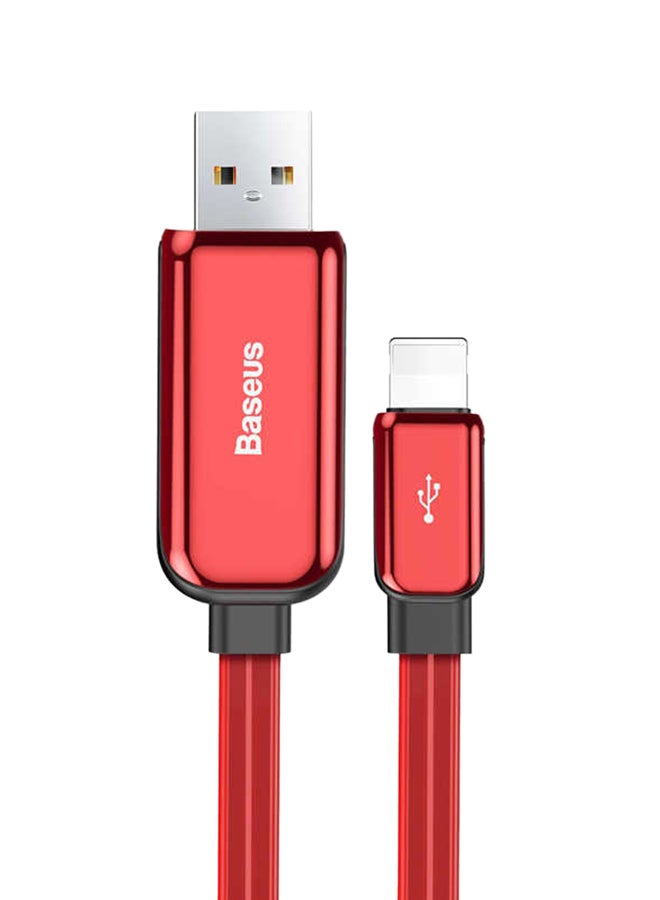 بيسوس كابل جلوينج للشحن ومزامنة البيانات فضي / أسود / أحمر - Image 1