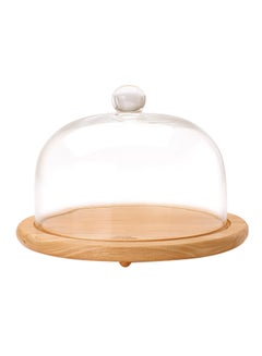 BILLI Cheese Dome With Base Beige/Clear  - Image 1