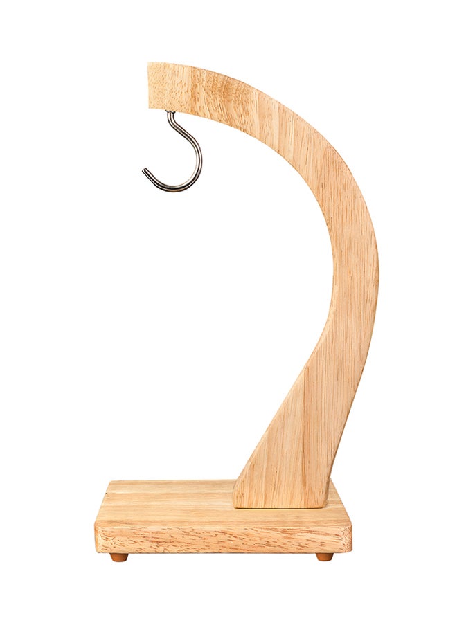 BILLI Wooden Banana Hanger Beige 13.5x29.5x13.5cm - Image 1