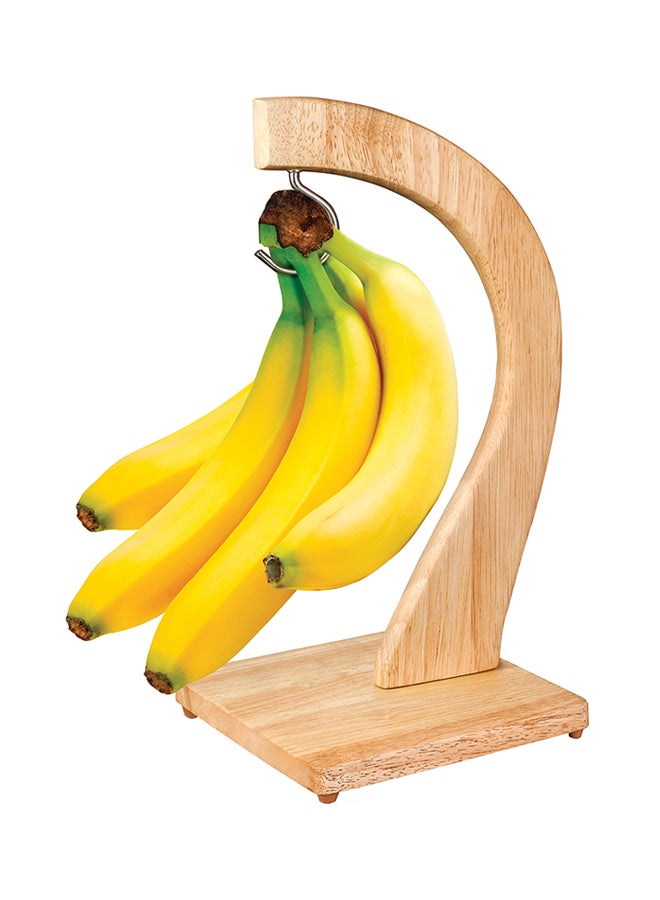 BILLI Wooden Banana Hanger Beige 13.5x29.5x13.5cm - Image 2