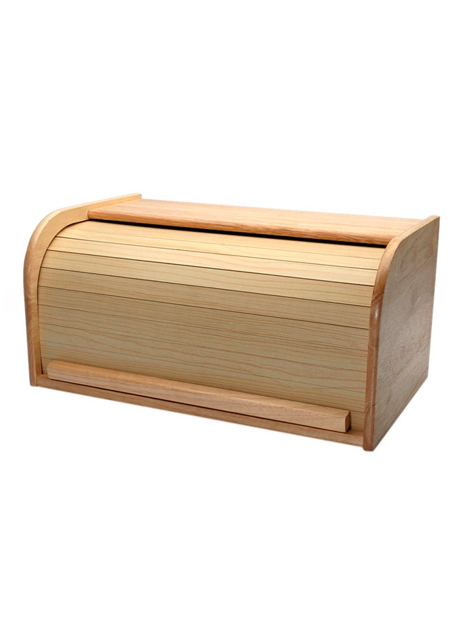 BILLI Wooden Bread Box Beige 23x19X40centimeter - Image 1