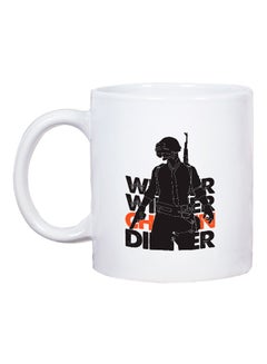 LOUD UNIVERSE Winner Winner Chicken Dinner Printed Gamer Coffee Mug White/Black/Orange  - Image 2